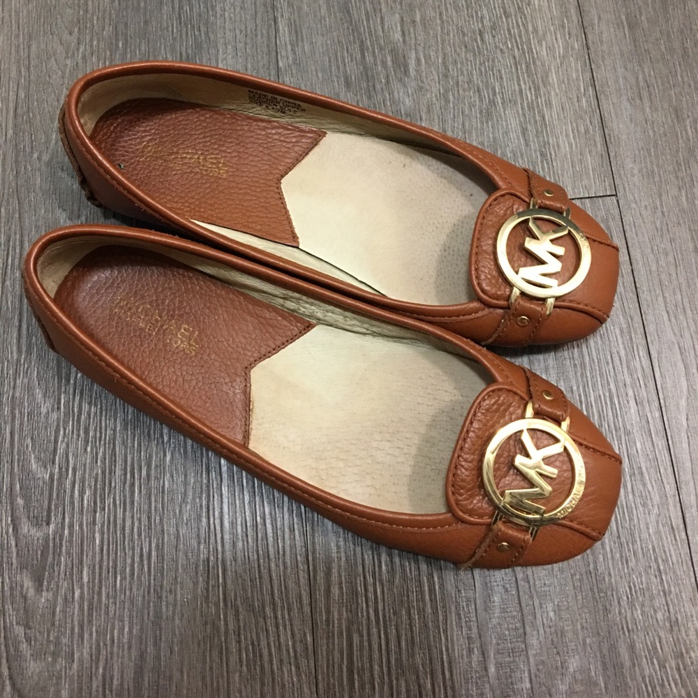 Michael Kors Fulton Flat, Size 6 1/2, British Tan